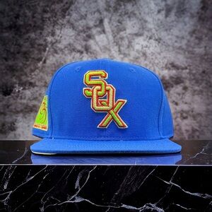 NEW Chicago Whites Sox PRO STANDARD Blue SnapBack Hat  95th Anniversary Patch